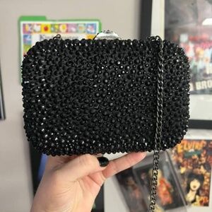 Casey Hot Fix Crystal Clutch